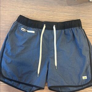Vuori Men's Athletic Shorts - Blue and Black